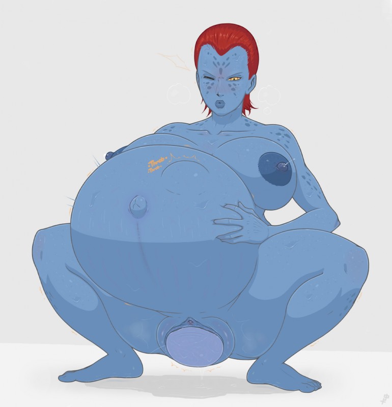 5_fingers 5_toes areola arm_markings bald_crotch barefoot belly big_areola big_belly big_breasts big_nipples black_eyebrows blue_areola blue_belly blue_body blue_breasts blue_clitoral_hood blue_clitoris blue_ears blue_egg blue_face blue_lips blue_markings blue_nipples blue_nose blue_pussy blue_skin blue_spots blush blush_lines bodily_fluids breasts clitoral_hood clitoris collarbone crouching crowning egg eyebrows eyelashes eyeliner facial_markings feet female fingers front_view genital_fluids genitals glistening glistening_areola glistening_belly glistening_bodily_fluids glistening_body glistening_breasts glistening_eyes glistening_genital_fluids glistening_genitalia glistening_hair glistening_nipples glistening_pussy glistening_pussy_juice glistening_skin glistening_sweat grey_background hair half-closed_eyes hand_on_belly hand_on_own_belly head_markings huge_thighs humanoid_ears humanoid_face humanoid_feet humanoid_genitalia humanoid_hands humanoid_nose humanoid_pussy lactating light lips looking_at_self looking_down makeup markings milk monotone_belly monotone_breasts monotone_egg monotone_genitals monotone_hair monotone_text motion_lines multicolored_body multicolored_face multicolored_skin narrowed_eyes navel nipples not_furry nude onomatopoeia orange_text outie_navel oviposition plantigrade plump_labia pregnant pregnant_female pregnant_humanoid puffy_areola puffy_nipples pupils pussy pussy_juice_on_ground red_hair shadow short_hair shoulder_markings simple_background slit_pupils solo sound_effects spots spotted_arms spotted_body spotted_shoulders spotted_skin spread_legs spreading stretch_marks sweat sweaty_belly sweaty_body sweaty_legs sweaty_skin sweaty_thighs text thick_thighs thin_eyebrows toes two_tone_face unborn_kicking vaginal_fluids wide_hips wince yellow_eyes yellow_sclera fugasvbashnyu marvel x-men mystique_(marvel) humanoid mammal english_text full-length_portrait hi_res portrait