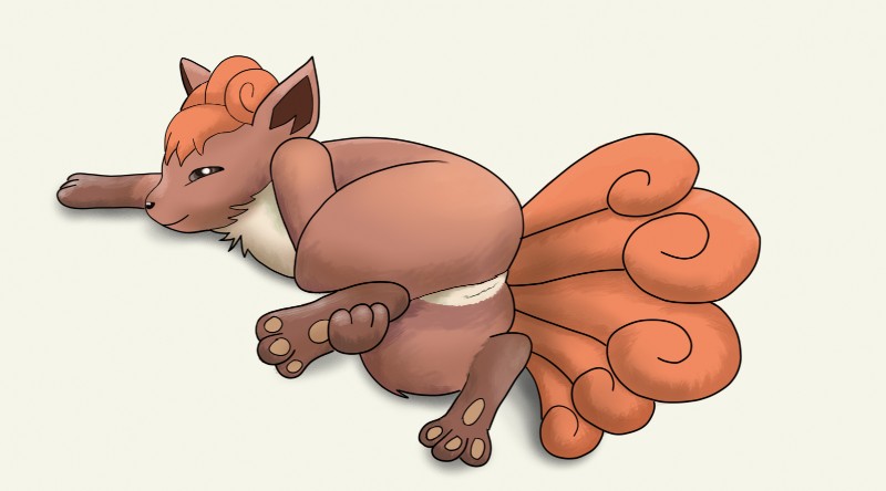 butt feet female feral fur genitals paws pussy seductive simple_background smile solo toes white_background draquarzi nintendo pokemon generation_1_pokemon mammal pokemon_(species) vulpix digital_media_(artwork)