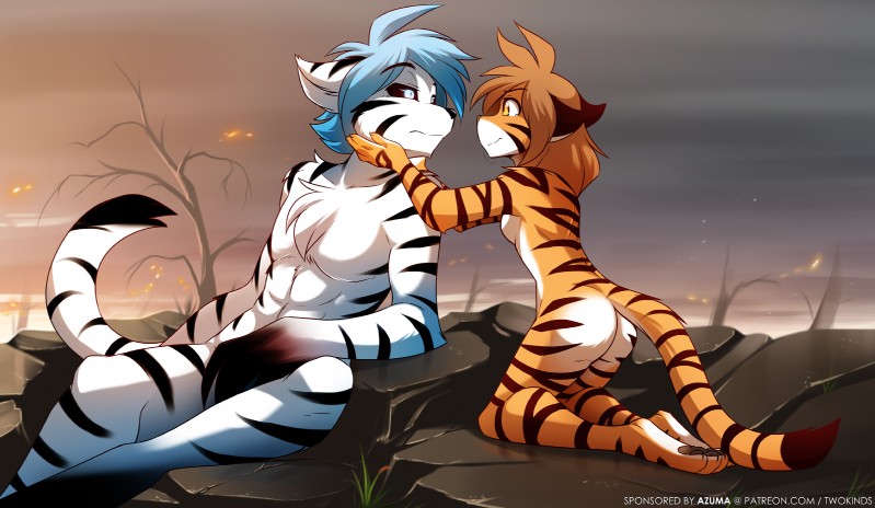 flora and tiger trace (twokinds) created by tom fischbach