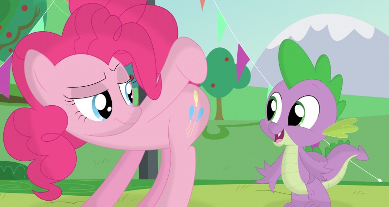 pinkie pie and spike (friendship is magic and etc) created by porygon2z