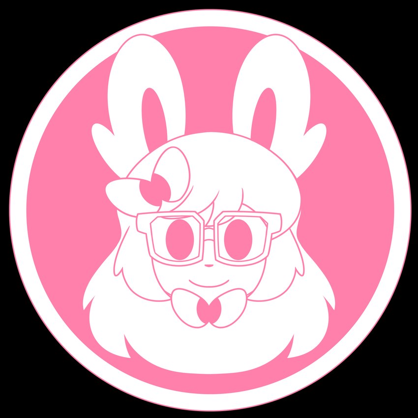 anthro dot_eyes eyewear female glasses hair minimalist simple_eyes smile solo mintyspirit nintendo pokemon javisylveon_(mintyspirit) eeveelution generation_6_pokemon pokemon_(species) sylveon 1:1 2024 absurd_res alpha_channel digital_drawing_(artwork) digital_media_(artwork) hi_res icon