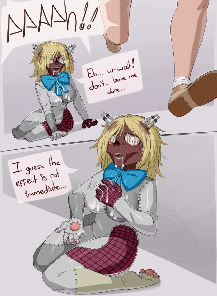 blonde_hair blue_bow bodily_fluids breasts corpse cum cum_in_mouth cum_inside cum_on_body cum_on_breasts dark dialogue duo exclamation_point female genital_fluids gore hair horror_(theme) male male/female text white_sclera zexlynk five_nights_at_freddy's five_nights_at_freddy's:_security_breach scottgames steel_wool_studios vanessa_(fnaf) vanny_(fnaf) human humanoid lagomorph leporid mammal rabbit springlock_suit 2024 absurd_res digital_media_(artwork) english_text hi_res