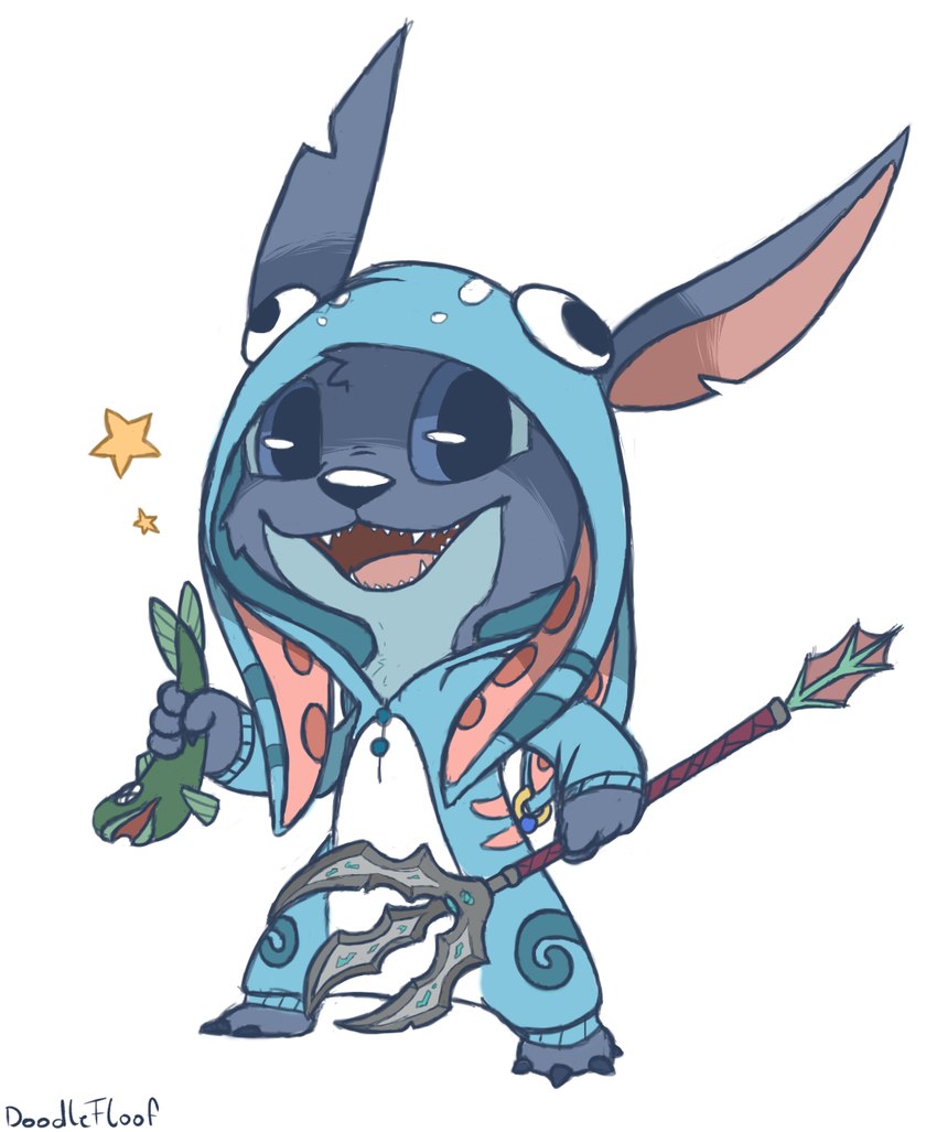 fizz and stitch (league of legends and etc) created by doodlefloof