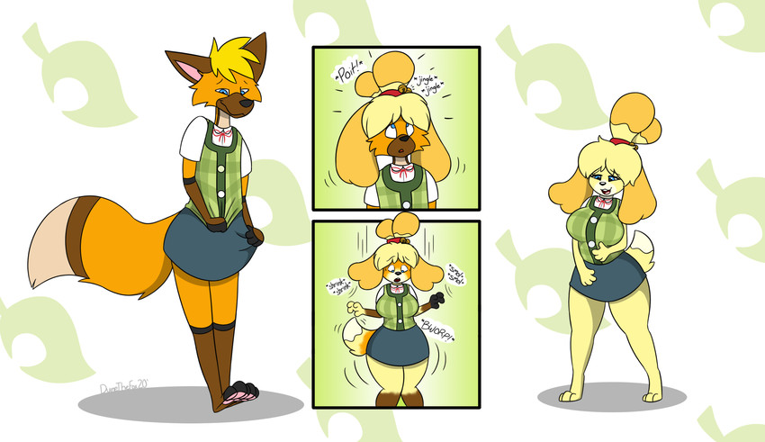 dune and isabelle (animal crossing and etc) created by fox0808