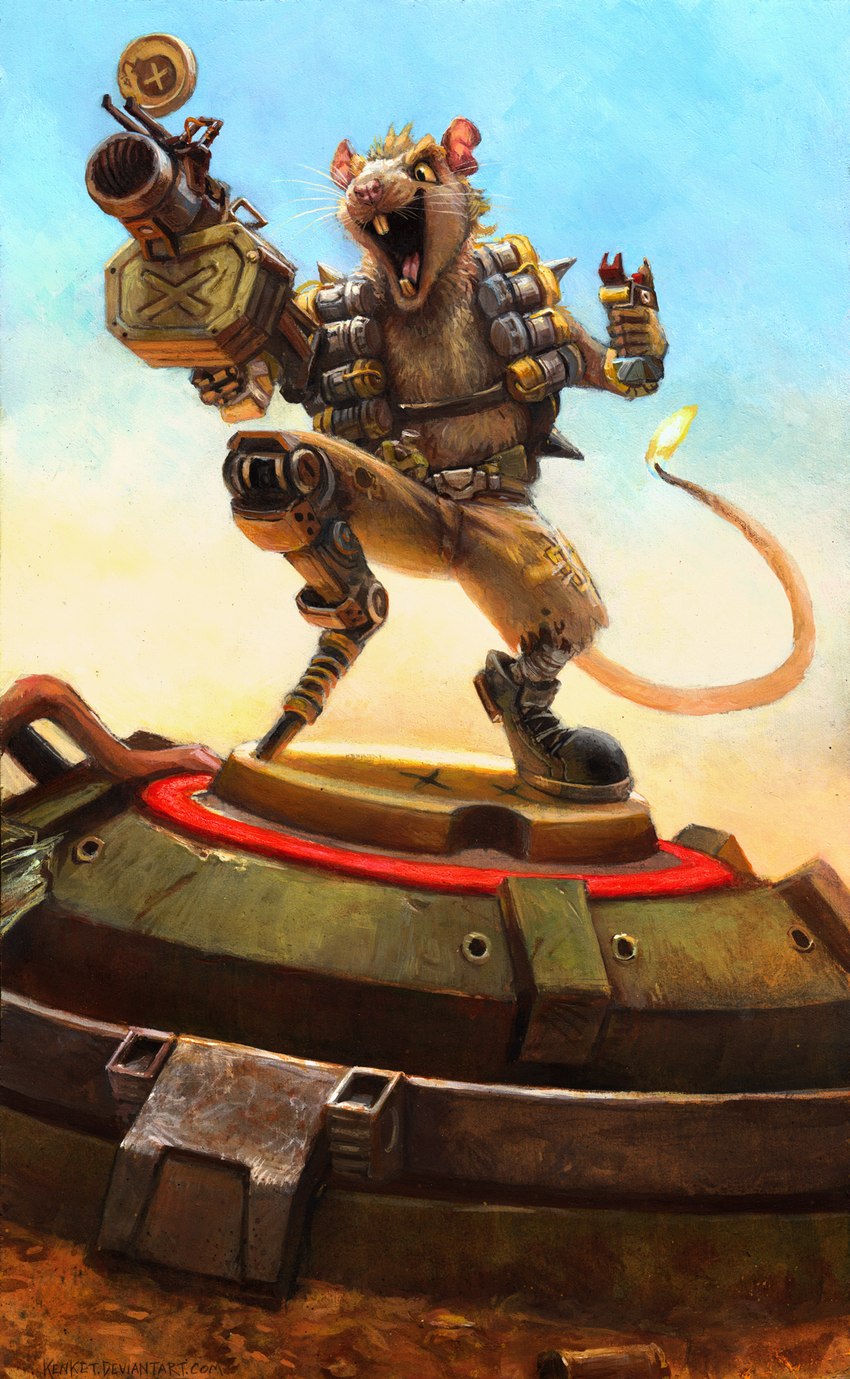 junkrat (blizzard entertainment and etc) created by kenket