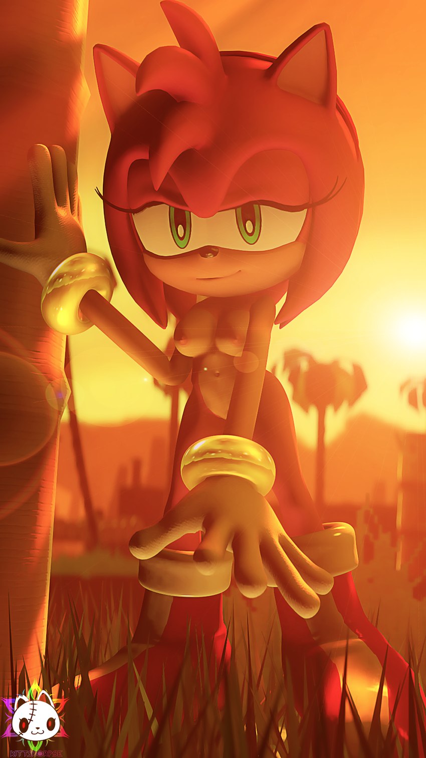 anthro breasts female nipples nude solo kittykorpse sega sonic_the_hedgehog_(series) amy_rose eulipotyphlan hedgehog mammal 3d_(artwork) 9:16 digital_media_(artwork) hi_res source_filmmaker_(artwork)