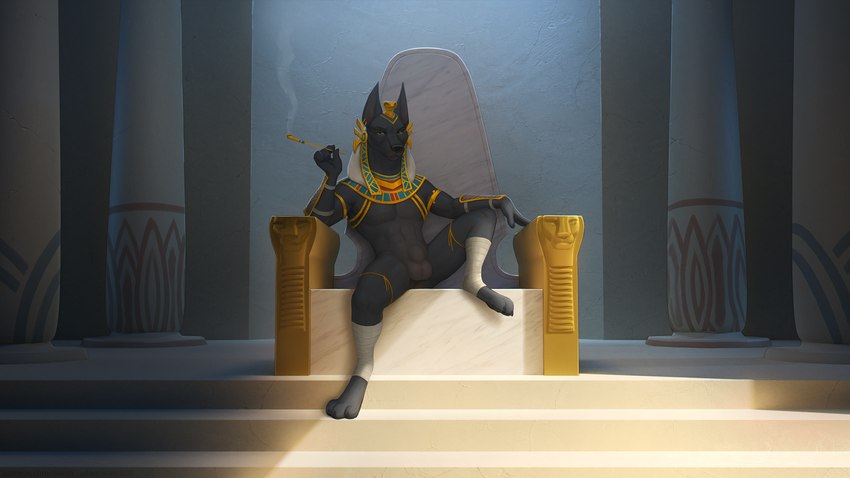 anubis (middle eastern mythology and etc) created by zaush