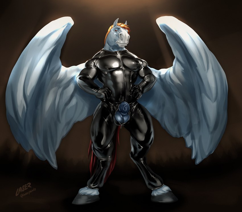 sharp stallion (mythology) created by laser (artist)