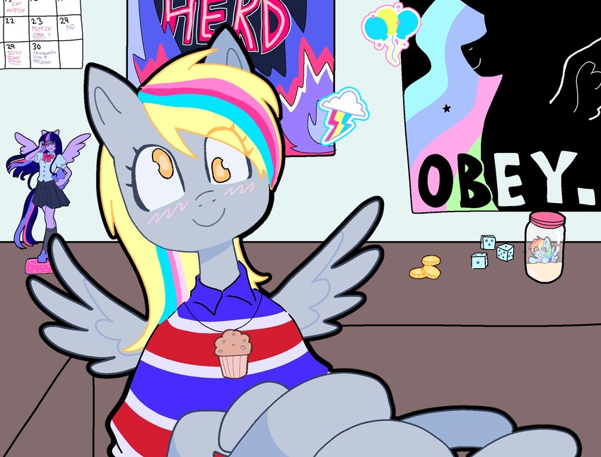 blush bodily_fluids bottomwear calendar clothing coin container cum cum_in_container cum_in_jar d6 dice female feral genital_fluids horn jar skirt smile wings camperchan equestria_girls friendship_is_magic hasbro my_little_pony mythology pony_cum_jar_project chris_chan derpy_hooves_(mlp) princess_celestia_(mlp) rainbow_dash_(mlp) twilight_sparkle_(eg) equid equine horse mammal mythological_creature mythological_equine pegasus pony winged_unicorn hi_res meme