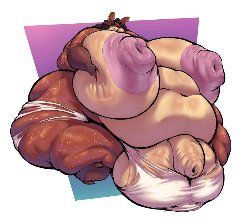 anthro balls belly big_balls big_belly big_butt big_penis breasts butt fur genitals genoise huge_balls huge_belly huge_butt huge_hips huge_penis huge_thighs hyper hyper_balls hyper_butt hyper_genitalia hyper_moobs hyper_penis male moobs obese obese_anthro overweight overweight_anthro penis solo thick_penis thick_thighs wide_hips heftyotter lagomorph leporid mammal rabbit absurd_res hi_res