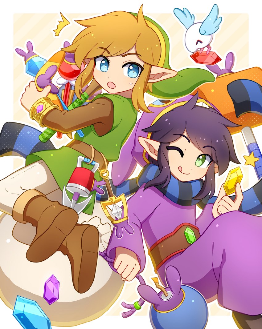 link and ravio (a link between worlds and etc) created by entiqua