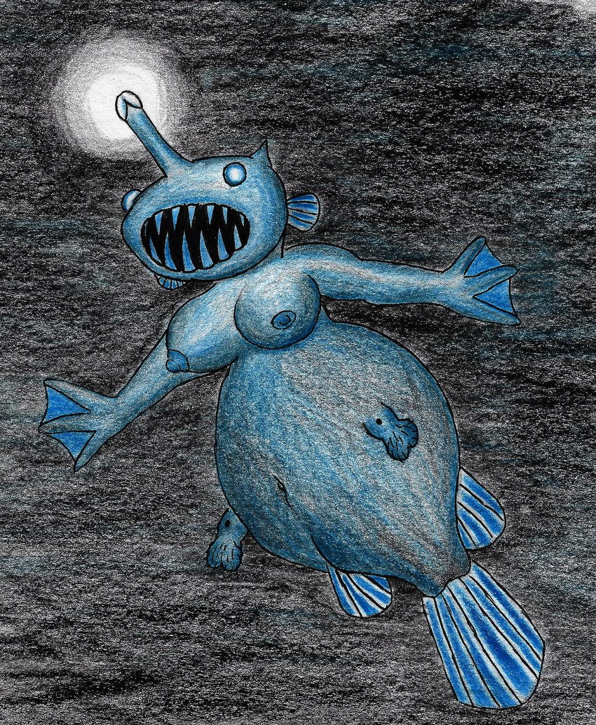 anatomically_correct anatomically_correct_genitalia anatomically_inaccurate animal_genitalia anthro balls blue_body blue_skin body_hair breasts cock_transformation dark deep_sea female fin fully_sheathed genitals glowing glowing_genitalia glowing_penis group group_sex hairy_balls head_fin humanoid_genitalia humanoid_penis larger_female lure_(anatomy) male male/female membrane_(anatomy) merging mmf_threesome navel nipples no_pupils non-mammal_balls non-mammal_breasts non-mammal_navel non-mammal_nipples open_mouth parasite penis penis_horn pseudo_horn sex sheath size_difference smaller_male split_form swimming tail tail_fin teeth teeth_showing thick_tail threesome transformation unusual_anatomy unusual_genitalia unusual_genitalia_placement unusual_penis_placement webbed_hands ebrithilbowser anglerfish anglerfish_merfolk fish marine absurd_res hi_res