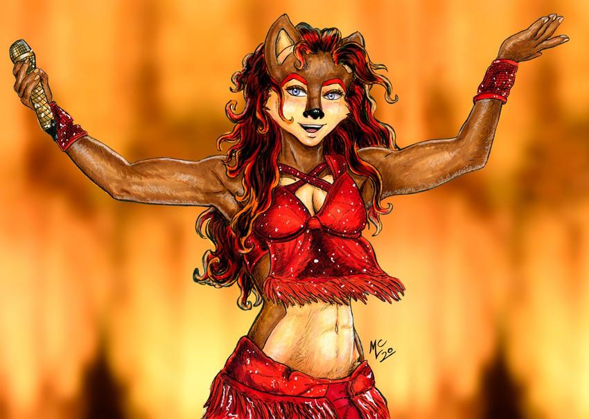 anthro athletic athletic_anthro athletic_female belly_dancer belly_dancing clothing cosplay crop_top dancing female navel pose shirt singer solo toned_female toned_muscles toned_stomach topwear revy_lagoon archie_comics real_world sega shakira sonic_the_hedgehog_(archie) sonic_the_hedgehog_(comics) sonic_the_hedgehog_(series) sally_acorn shakira_mebarak_ripoll chipmunk ground_squirrel mammal rodent sciurid pinup