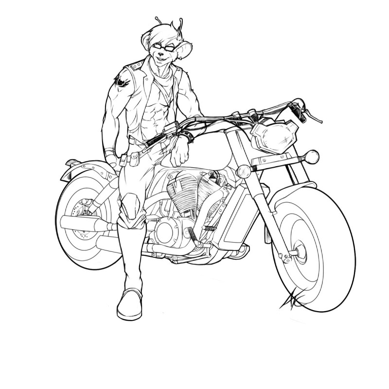 throttle (biker mice from mars) created by scribbletati