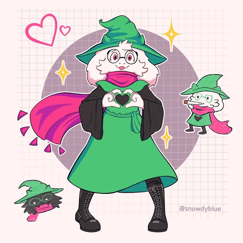 ralsei (ralsei smoking blunt and etc) created by snowdy