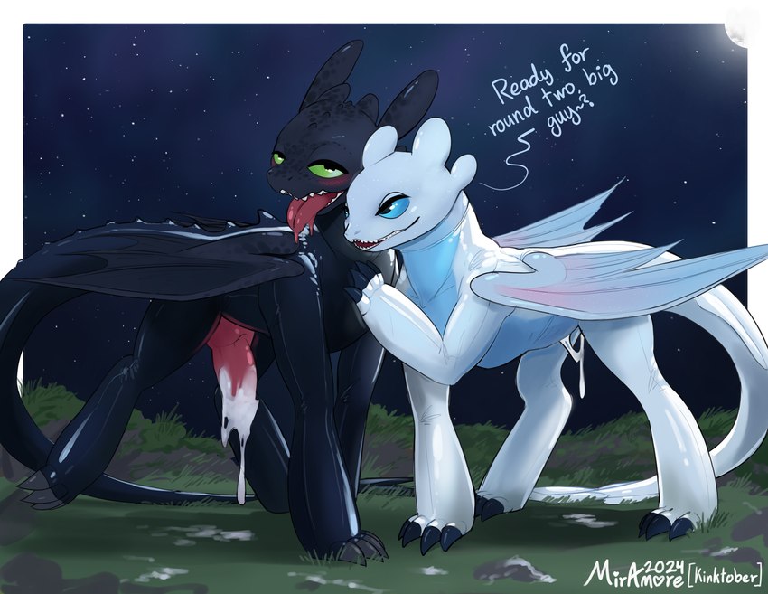 nubless and toothless (how to train your dragon and etc) created by miramore