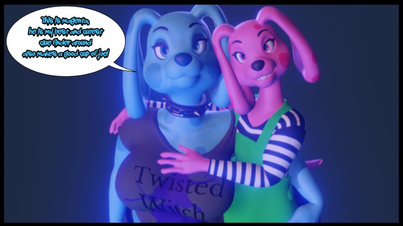 blue and magenta (blue's clues and etc) created by omochalaroo