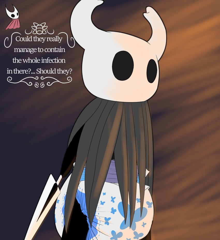 hornet and the knight (hollow knight and etc) created by sinningsneasel