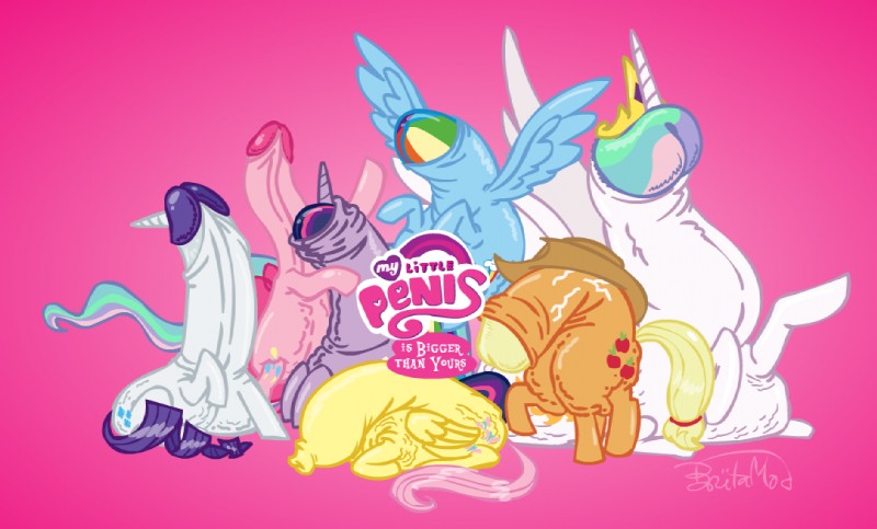 princess celestia, twilight sparkle, rainbow dash, fluttershy, pinkie pie, and etc (friendship is magic and etc) created by brutamod