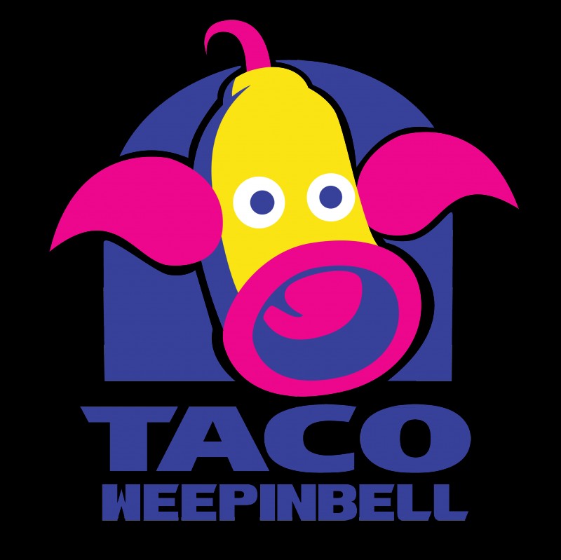 ambiguous_gender feral logo parody plant simple_background solo transparent_background the8bither0 nintendo pokemon taco_bell elemental_creature flora_fauna generation_1_pokemon pokemon_(species) weepinbell absurd_res alpha_channel hi_res