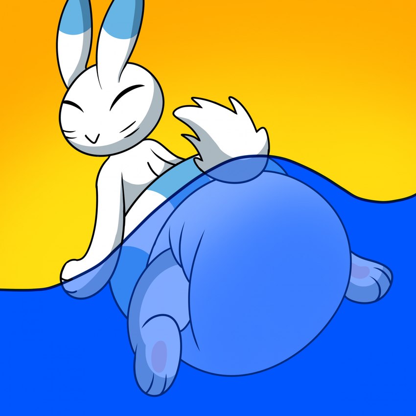 ambiguous_gender anthro big_diaper clothed clothing diaper looking_at_viewer looking_back oversized_diaper solo swimming unclean_diaper waterlogged_diaper wearing_diaper merrit_(artist) 2024_pokemon_gigaleak beta_pokemon_games nintendo pokemon beta_pokemon_(species) lagomorph leporid mammal rabbit warabbit 1:1 hi_res