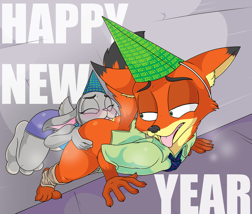 judy hopps and nick wilde (new year and etc) created by tinydevilhorns