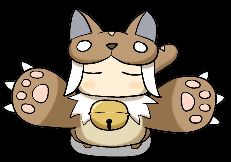 claws female pawpads paws simple_background solo standing transparent_background wafflefox disgaea makai_kingdom nippon_ichi_software catsaber domestic_cat felid feline felis mammal alpha_channel