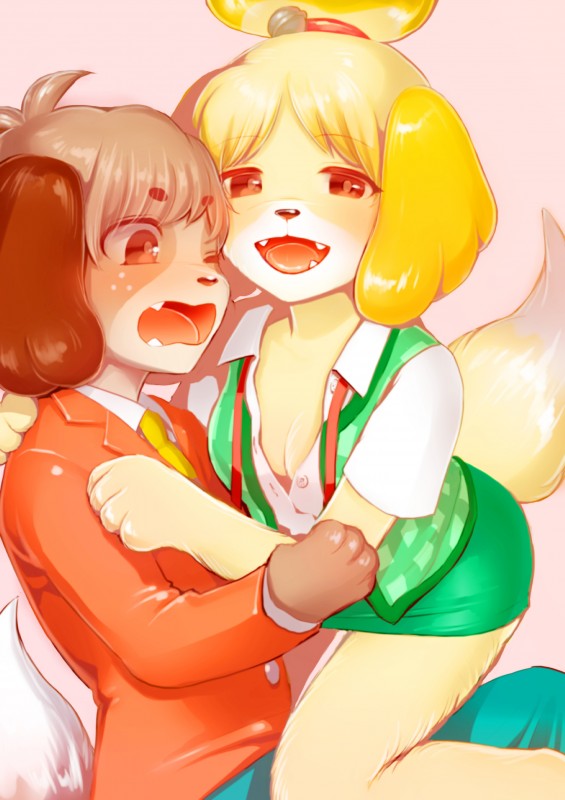 digby and isabelle (animal crossing and etc) created by kiichi