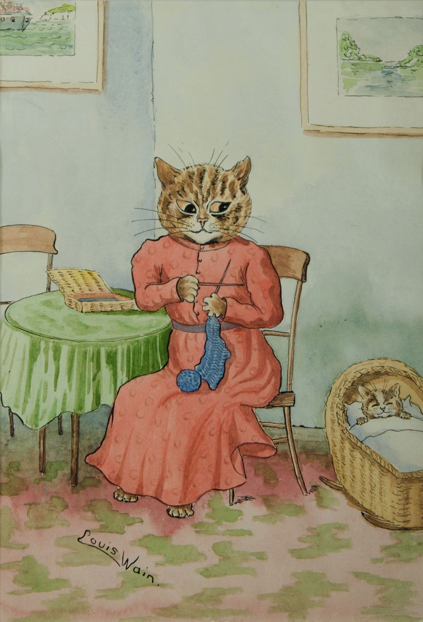 public domain created by louis wain