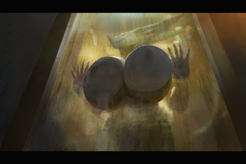 5_fingers against_surface anthro big_breasts blue_body breast_squish breasts breasts_against_shower_door breasts_on_glass female fingers hand_on_glass hands_against_glass huge_breasts humanoid_hands hyper hyper_breasts on_glass shower solo squish spectrumshift bat mammal 2022 absurd_res hi_res