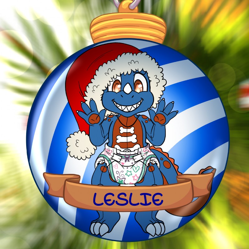 clean_diaper clothed clothing diaper holidays inflatable ornament pattern_diaper plant pool_toy smile teeth tree wearing_diaper yookey christmas leslie_(experiment626) animate_inanimate dinosaur living_inflatable prehistoric_species reptile scalie 1:1 hi_res