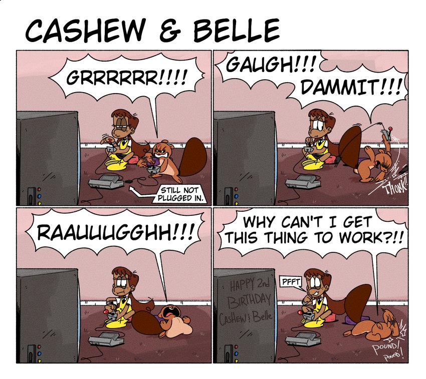 belle and cashew (cashew and belle) created by fullhero