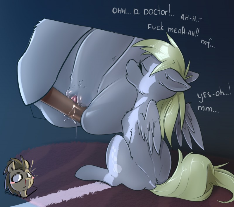 derpy hooves and doctor whooves (friendship is magic and etc) created by eto ya