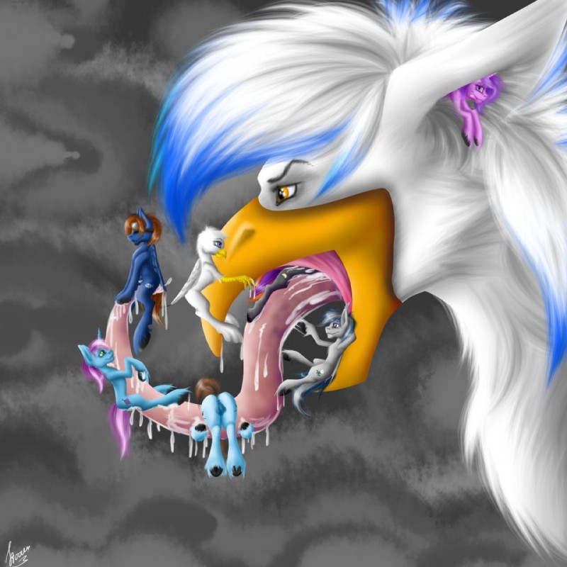 backsack balls bodily_fluids drooling dusk extreme_size_difference eyewear feathered_wings feathers female feral genitals goggles group horn male mawplay saliva size_difference sparkler tail tongue tongue_out vore wings stirren hasbro my_little_pony mythology eventide fan_character gyro_tech seaward_skies skyblue zephyrus_(phoe) avian bat_pony equid equine gryphon mammal mythological_avian mythological_creature mythological_equine pegasus unicorn 1:1 digital_media_(artwork)