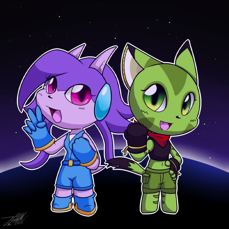 carol tea and sash lilac (freedom planet and etc) created by mewlver82