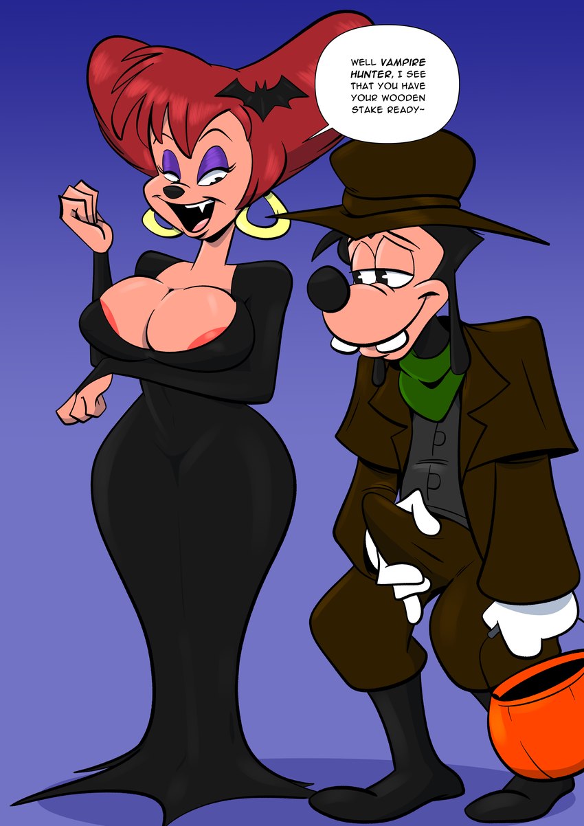 max goof and peg pete (goof troop and etc) created by insomniacpen