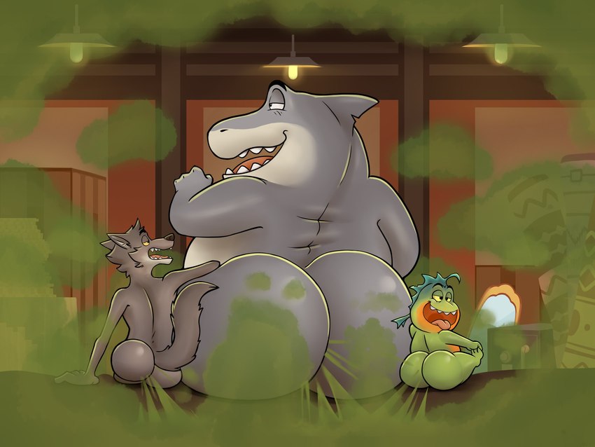 mr. piranha, mr. shark, and mr. wolf (the bad guys and etc) created by crashwolf