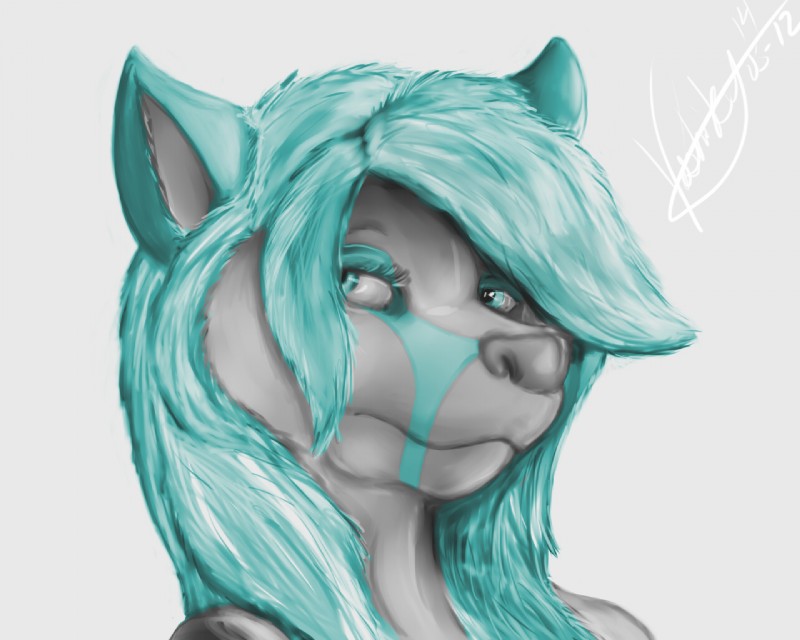 anthro female simple_background solo white_background voshiket canid canine canis mammal wolf 5:4