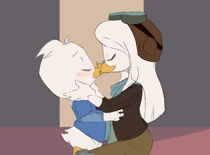 age_difference beak blush clothing duo female inside kiss_on_lips kissing male male/female young threek disney ducktales ducktales_(2017) della_duck dewey_duck anatid anseriform avian bird duck 2021 hi_res incest_(lore) mother_(lore) mother_and_child_(lore) mother_and_son_(lore) parent_(lore) parent_and_child_(lore) parent_and_son_(lore) son_(lore)