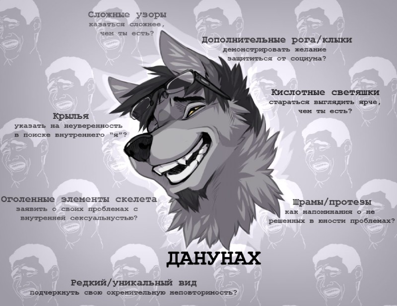 black_nose critique ear_tuft eyebrows eyewear facial_hair fur glasses goatee grey_body grey_fur hair humor male satire smile solo teeth text trollface tuft yellow_eyes wolfy-nail rage_comic wolfy-nail_(character) yao_ming canid canine canis human mammal wolf digital_media_(artwork) headshot_portrait meme portrait russian_text shaded translated