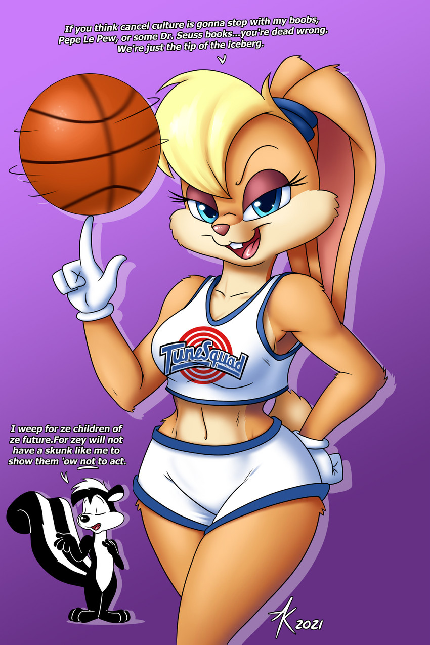 lola bunny and pepe le pew (space jam: a new legacy and etc) created by atticuskotch