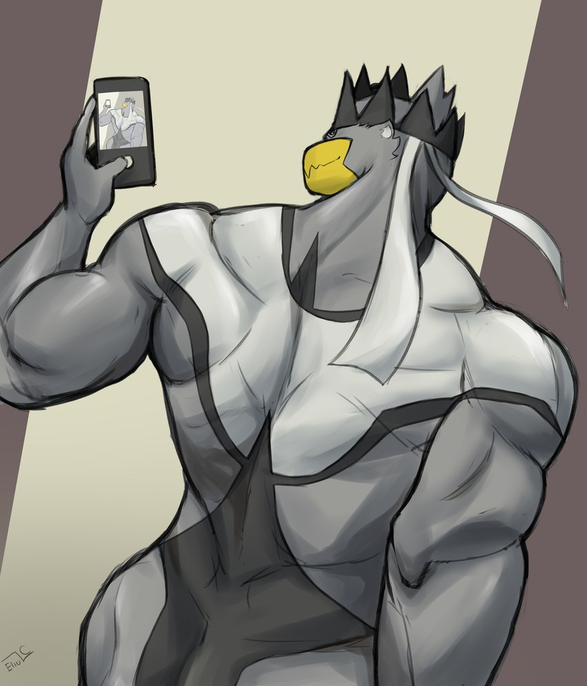 anthro back_muscles biceps biped bodily_fluids butt detailed_background eyes_closed fingers locker locker_room male male_anthro muscular muscular_anthro muscular_male pecs rear_view solo eliolovicos nintendo pokemon generation_8_pokemon legendary_pokemon pokemon_(species) urshifu absurd_res hi_res