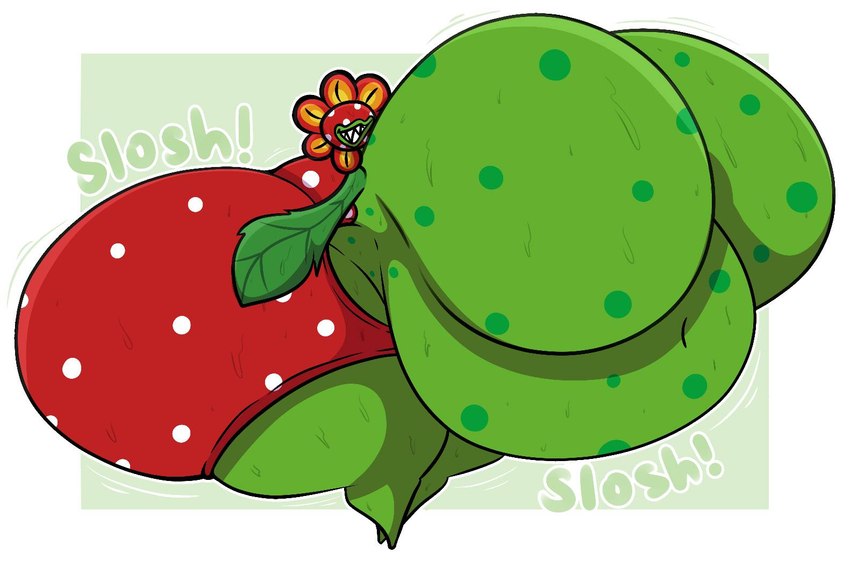 belly belly_expansion big_belly big_breasts big_butt body_inflation bottomwear breast_expansion breasts butt butt_expansion clenched_teeth clothing crossgender expansion eyeless female green_body happy huge_belly huge_breasts huge_butt hyper hyper_belly hyper_breasts hyper_butt inflation leaf leaf_arms liquid_inflation navel not_furry onomatopoeia petals plant plant_hair polka_dot_clothing pseudo_hair red_bottomwear red_clothing red_petals red_shorts sharp_teeth shorts slosh sloshing_belly sloshing_breasts sloshing_butt smile solo sound_effects teeth text thick_thighs tight_clothing water_inflation puffylover1 mario_bros nintendo petey_piranha elemental_creature elemental_humanoid flora_fauna humanoid piranha_plant plant_humanoid 2024 cel_shading colored digital_media_(artwork) shaded