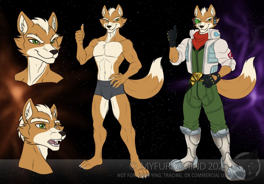 fox mccloud (nintendo and etc) created by myfurrymind