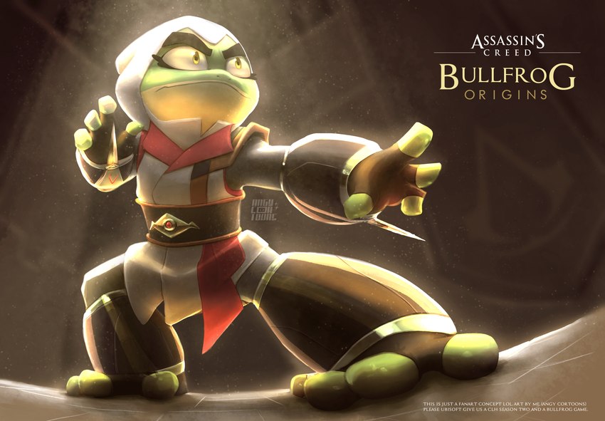 bullfrog (captain laserhawk: a blood dragon remix and etc) created by angy cortoons