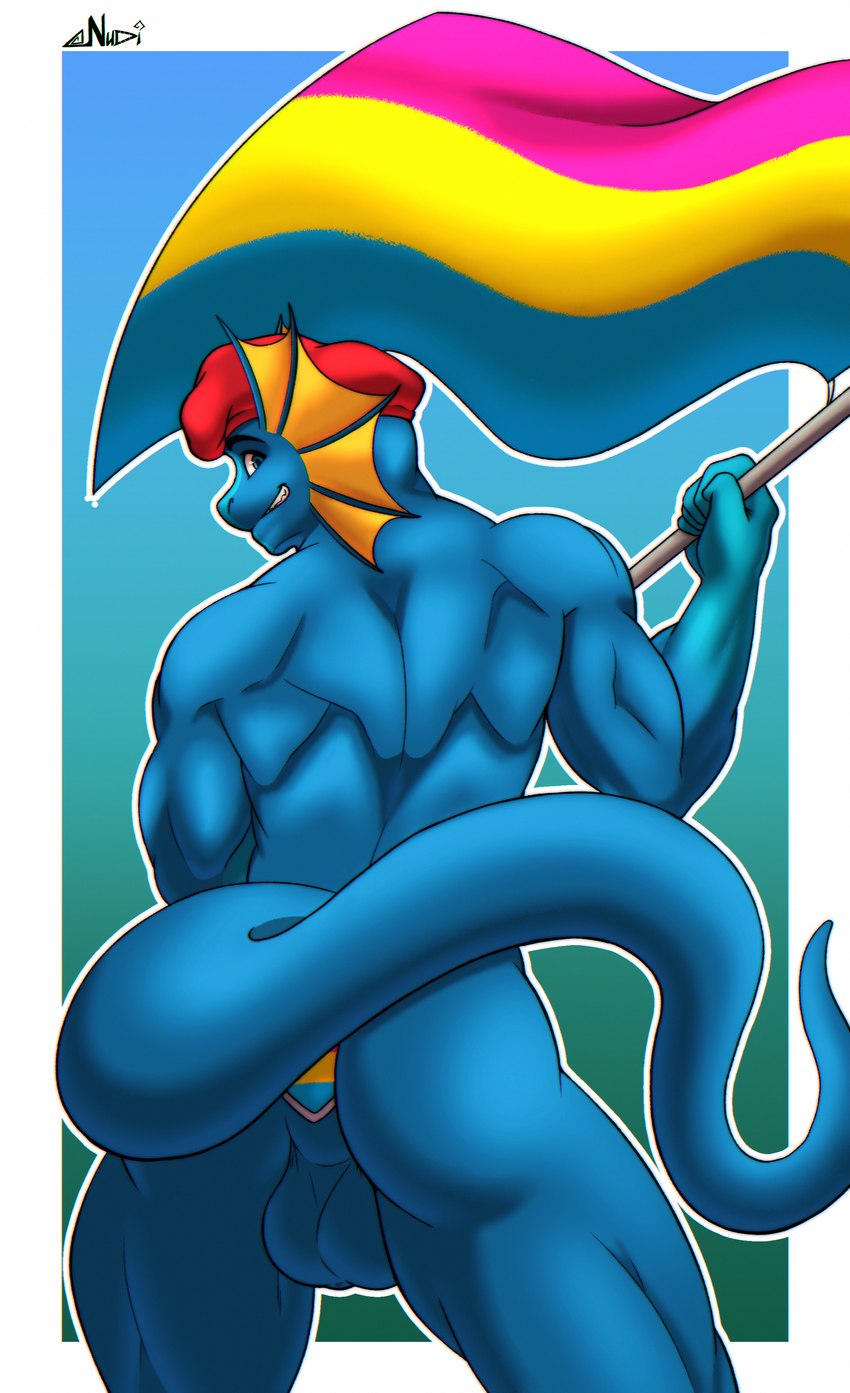anal anal_penetration anthro balls beret big_balls broad_shoulders butt buttplug buttplug_in_ass buttplug_insertion clothing flag genitals hat hat_only headgear headgear_only headwear headwear_only lgbt_pride looking_at_viewer looking_back male mostly_nude muscular muscular_male nude object_in_ass pansexual_pride_colors penetration plug plug_(sex_toy) plug_insertion pride_color_flag pride_colors raised_tail sex_toy sex_toy_in_ass sex_toy_insertion smile solo tail nudii space_station_13 srusu_rskuzu_(character) lizard reptile scalie unathi absurd_res hi_res