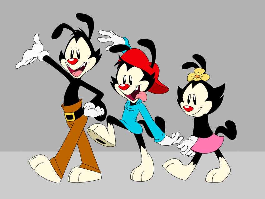 dot warner, wakko warner, and yakko warner (animaniacs (2020) and etc) created by knahriko