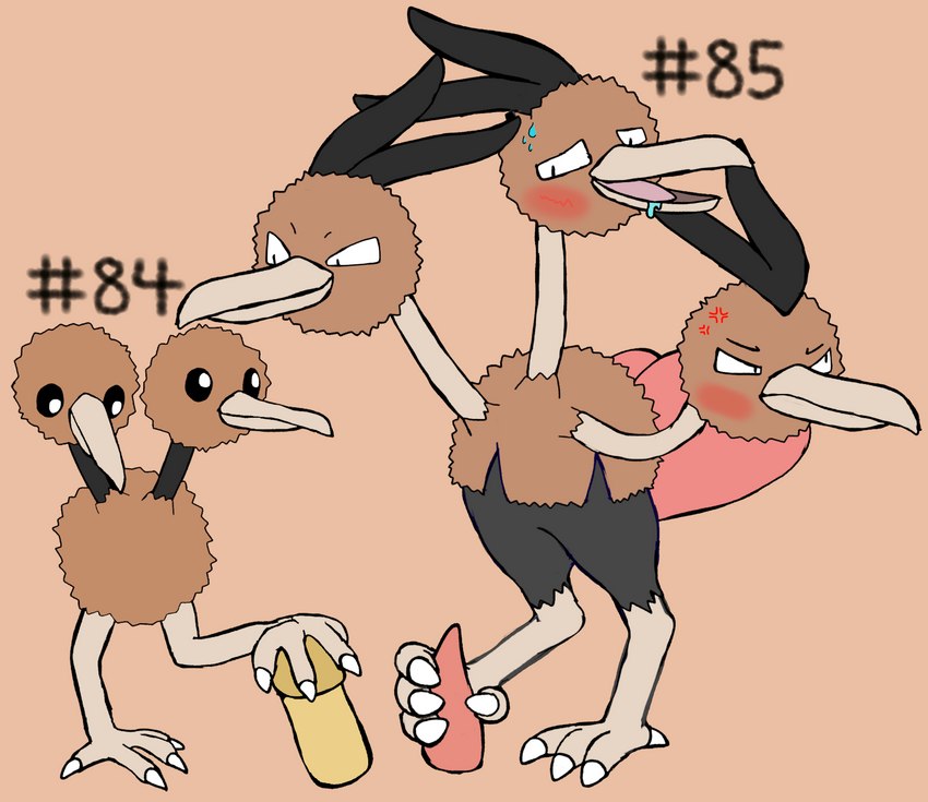 3_toes 4_toes beak duo feet female feral foot_fetish foot_play footjob genitals hashtag id_number male male/female male/male number open_mouth penis sex simple_background tail tapering_penis text toes secretsableye nintendo pokemon dodrio doduo generation_1_pokemon pokemon_(species) 2023 digital_media_(artwork) hi_res