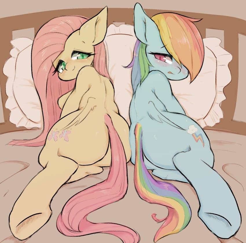 fluttershy and rainbow dash (friendship is magic and etc) created by 91o42