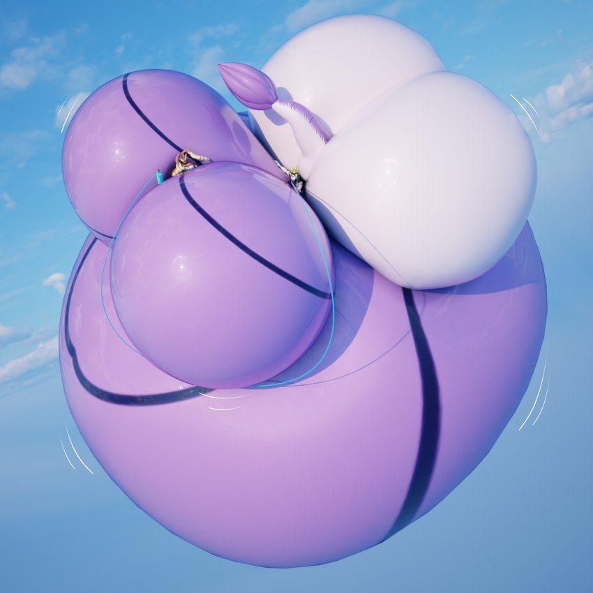 air_inflation anthro belly belly_expansion big_breasts big_butt blue_hose body_inflation breast_expansion breasts butt butt_expansion canister duo expanding expansion female female/female feyla_(artherion) floating growing hose hose_in_mouth hose_inflation huge_breasts huge_butt hyper hyper_breasts hyper_butt hyper_inflation inflation inflation_fetish larger_female size_difference sky smaller_female darkdraketom nintendo pokemon vivian_(darkdraketom) dinosaur dromaeosaurid generation_4_pokemon lopunny pokemon_(species) prehistoric_species reptile scalie theropod 1:1 blender_(artwork) digital_media_(artwork) hi_res